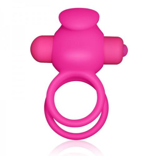 Ерекційне вібро-кільце силіконове lovetoy рожеве - 2