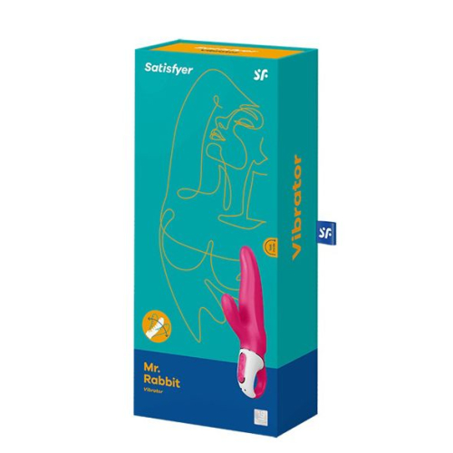 Вибратор-кролик силиконовый со стимуляцией клитора Satisfyer Vibes Mr. Rabbit - 3