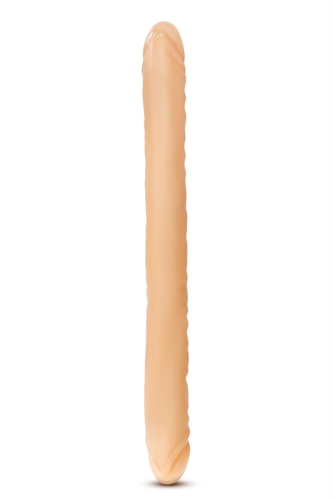 Двойной фаллоимитатор бежевый B YOURS 18INCH - 3