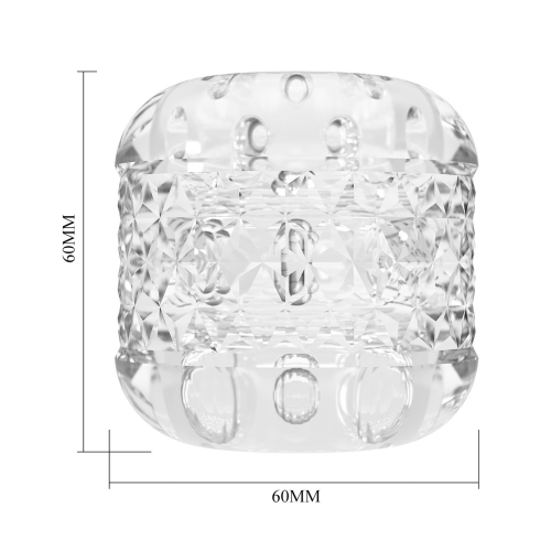Мастурбатор для чоловіків прозорого кольору Lybaile Pretty Love Crystle Transparent - 7
