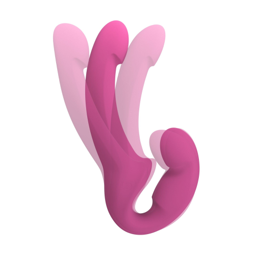 Безременний подвійний вібрострапон малинового кольору Fun Factory SHARE LITE - 4