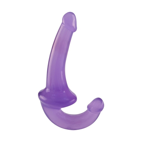 Безременной двойной реалистичный страпон для женщин фиолетовый Cnt Crystal Beginner Dildo - 2