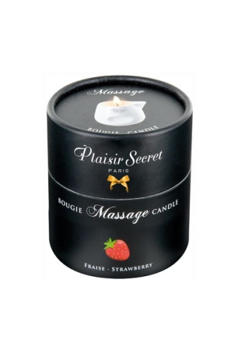 Массажное масло-свеча с запахом клубники Plaisir Fraise 80 мл - 2