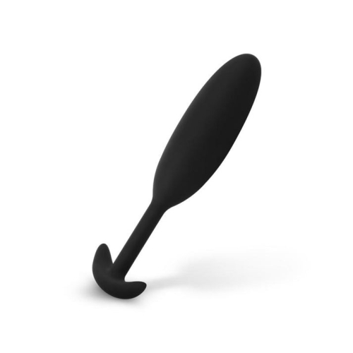 Анальна силіконова пробка чорного кольору EasyToys розмір S - 4