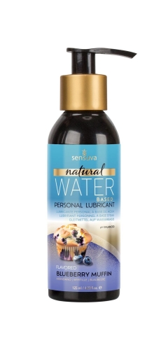 Смазка для орального секса со вкусом Черничного Маффина Sensuva Natural Water Based 125 мл - 1