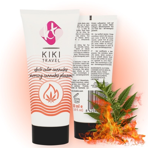 Оральний лубрикант на водній основі Kiki Cannabis Hot Effect 50 мл - 2
