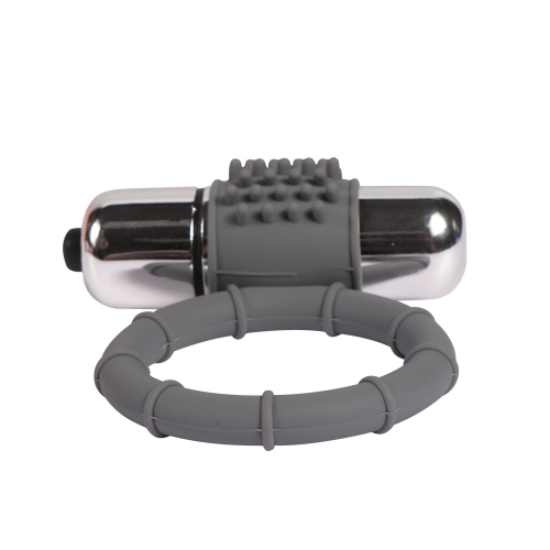 Эрекционное виброкольцо Single bullet cock ring - 2