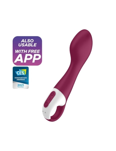Силіконовий вібростимулятор для точки G водонепроникний бордовий Satisfyer Hot Spot - 1