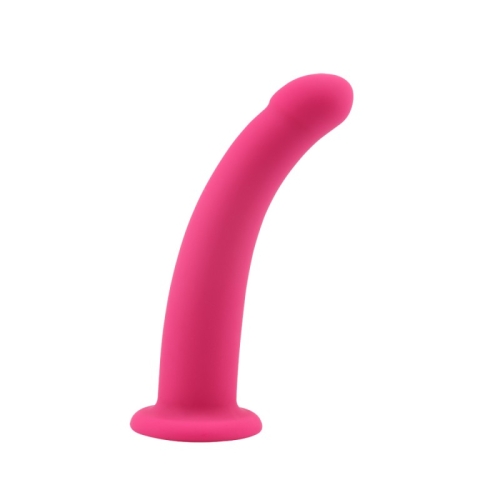 Фалоімітатор силіконовий рожевий для страпона Chisa Bend Over Large - 2