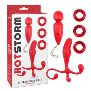 Набір іграшок для двох червоний CHISA Hotstorm-Love of couple kit