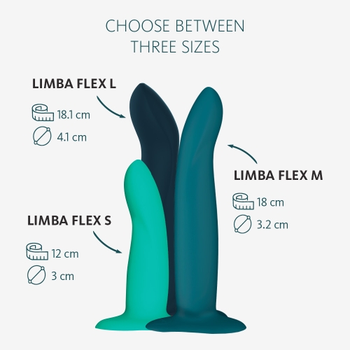 Фаллоимитатор силиконовый синего цвета Fun Factory Limba flex - 9