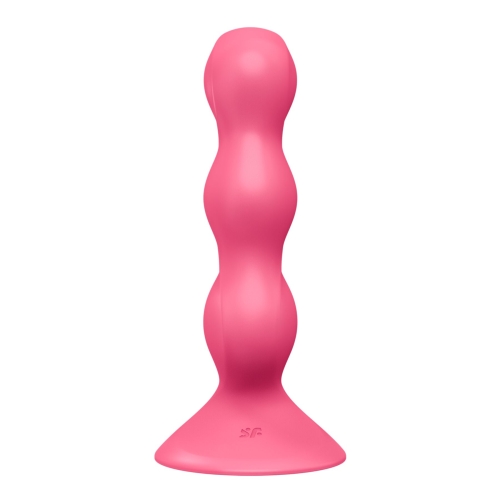 Анальний стимулятор-намистини на присосці червоного кольору Satisfyer Triple Ball-R - 3