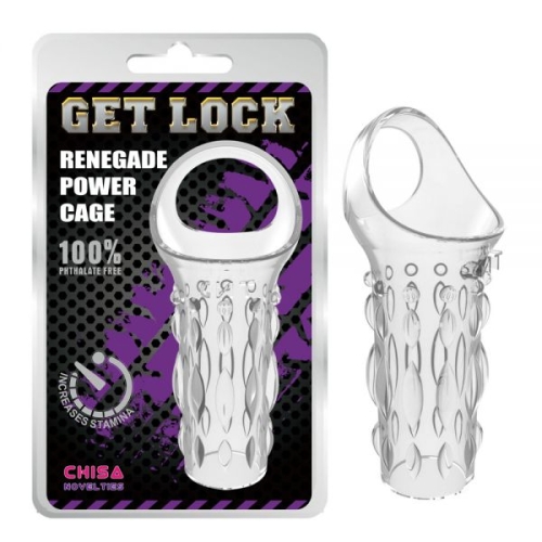 Насадка на член прозрачного цвета Chisa Renegade Power Cage - 1