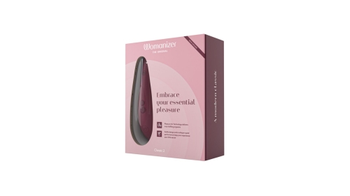 Вакуумний кліторальний стимулятор бордовий Womanizer Classic 2 - 8
