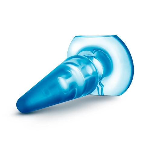 Анальний плаг конусний блакитного кольору B yours BASIC ANAL PLUG BLUE - 3