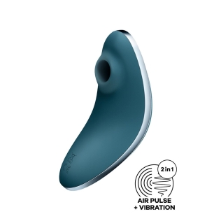 Вакуумный клиторальный стимулятор синего цвета Satisfyer Vulva Lover 1 