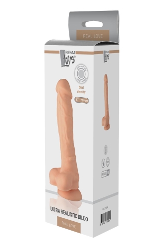 Фалоімітатор силіконовий реалістичний на присоску Dream toys dual density dildo - 2