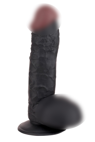 Реалістичний вібромасажер на присоску чорний Dream toys Bigstuff 7.5 INCH - 1