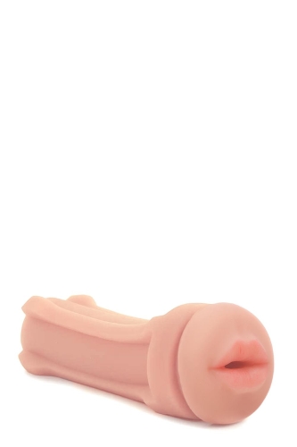 Мастурбатор ротик тілесного кольору Happy ending Shower stroker self lubricating Mouth - 4