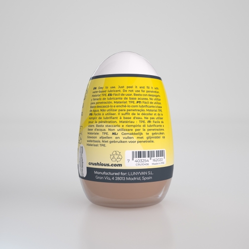 Мастурбатор-яйце анал реалістичний тілесний CRUSHIOUS EZY EGG THE Anal - 3