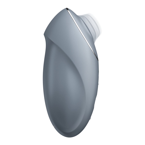 Клиторальный стимулятор синего цвета Satisfyer Tap &amp;amp; Climax 1 - 2