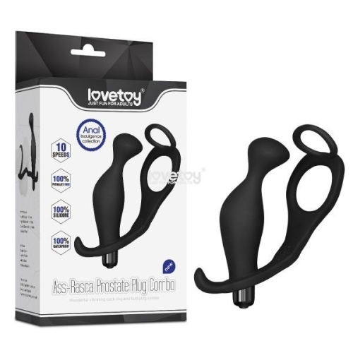 Вибратор для массажа простаты с эрекционным кольцом Ass-Rasca Vibrating - 1