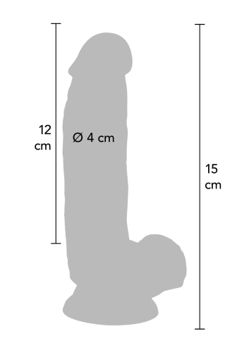 Реалистичный фаллоимитатор с мошонкой и присоской бежевый ToyJoy Get Real Dildo - 2