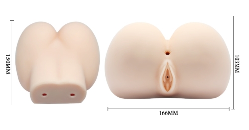 Реалістичний мастурбатор попка і Вагіна з вібрацією GRACES Vibrating Pleasure - 10