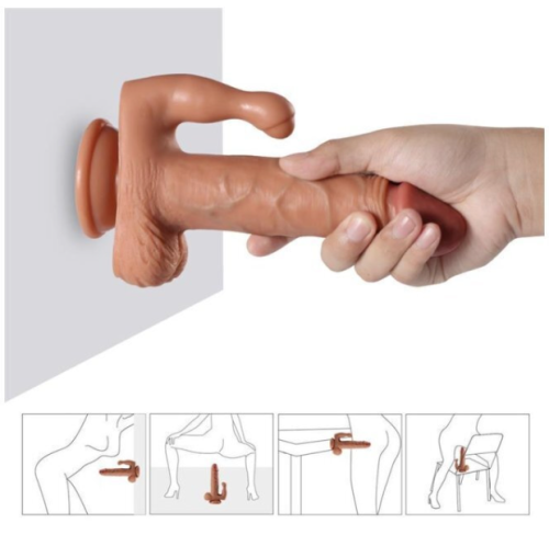 Вібратор із подвійною стимуляцією тілесного кольору XISE Brody vibrating - 6
