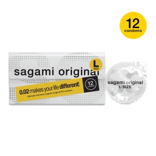 Полиуретановый презерватив Sagami Оriginal тонкие 0,02 10 шт размер L