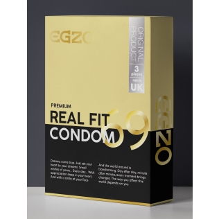 Плотнооблегающие презервативы EGZO Real fit №3