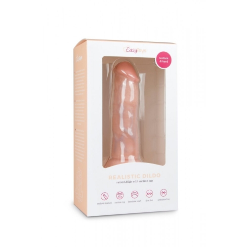 Фалоімітатор реалістичний на присоску бежевий EasyToys Realistic Dildo 15.5 см - 4