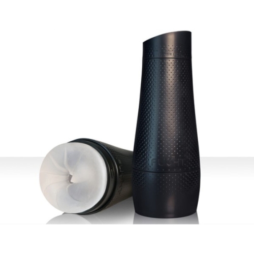Мастурбатор в колбе анус из киберкожи прозрачного цвета Fleshlight Pilot - 4