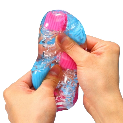 Мастурбатор гелевый разноцветный Tenga Bobble Crazy Cubes - 3