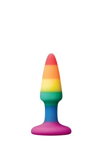 Анальная пробка цвета радуги DREAM TOYS COLOURFUL LOVE - 1