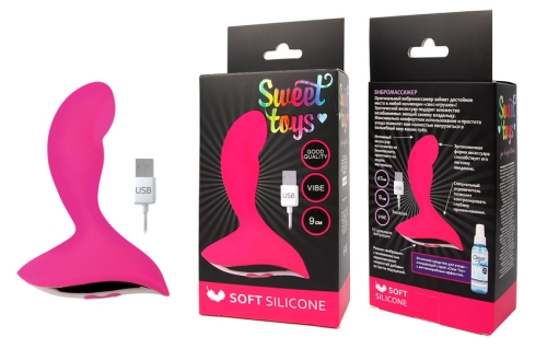 Анальный вибратор Sweet Toys L 90 мм D 30 мм ярко-розовый - 2