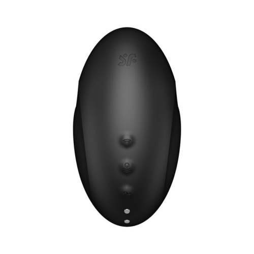 Вібратор із вакуумною стимуляцією клітора чорного кольору Satisfyer Vulva Lover 3 - 2