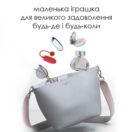 Виброяйцо управляемое с телефона красное силиконовое Svakom Ella - 6