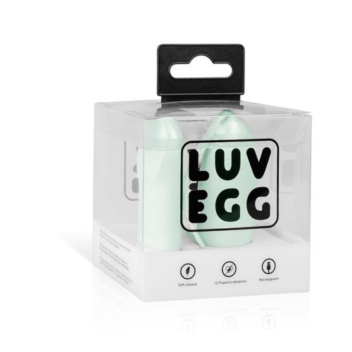 Віброяйце силіконове зеленого кольору Luv Egg - 2