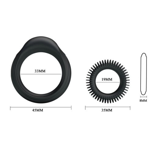 Набір ерекційних кілець Lybaile RING Manhood BI-210153 - 6
