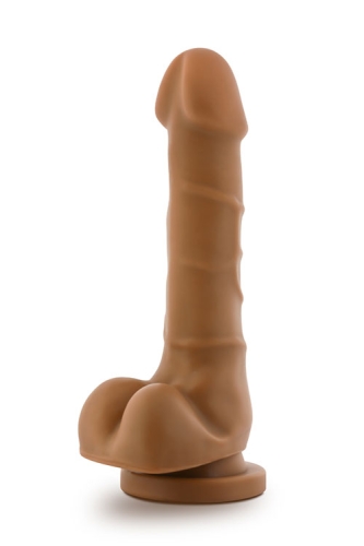 Фалоімітатор 14,5 / 4 см реалістичний на присоску Dr. SKIN REALISTIC COCK BASIC 7 MOCHA - 4