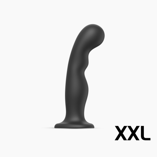 Насадка для страпону силіконова чорного кольору Strap On Me Dildo Plug P&amp;amp;G розмір XXL - 1