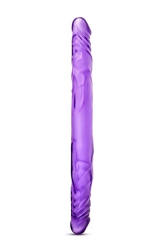 Двухсторонний фаллоимитатор реалистик фиолетовый B YOURS 18INCH - 2