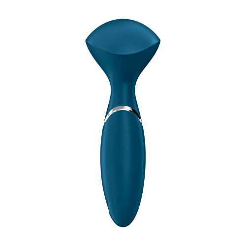 Вібромасажер Ванд для стимуляції ерогенних зон синього кольору Satisfyer - 3