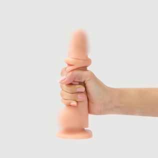Фаллоимитатор на присоске XXL телесного цвета Strap On Me REALISTIC DILDO