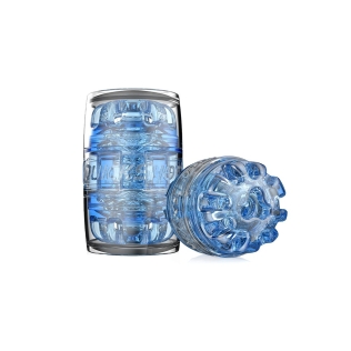 Мастурбатор двухсторонний для мужчин голубого цвета FleshLight Quickshot Turbo
