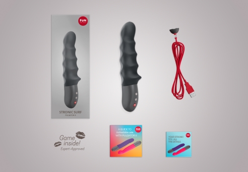 Пульсатор вибратор Fun Factory Stronic Surf черный - 8