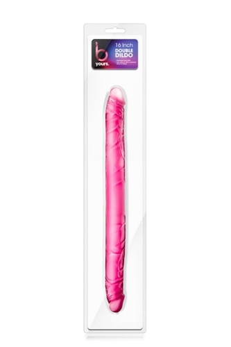 Фалоімітатор двосторонній реалістичний рожевий Blush B Yours - 3