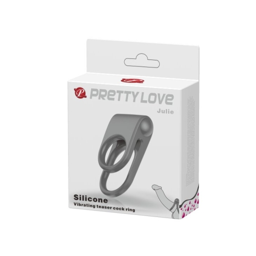 Эректильное виброкольцо со стимуляцией клитора LYBAILE PrettyLove Julie черный - 10