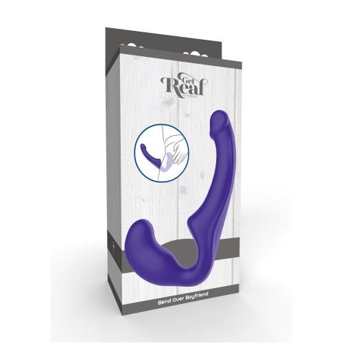 Вібротрапон безременної фіолетового кольору Toy Joy Bend Over Boyfriend - 6